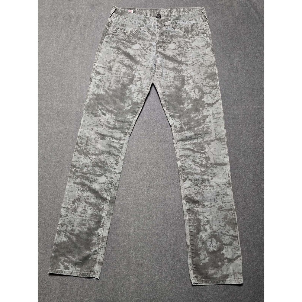 True Religion‎ Men's Jeans Distressed Camo Print Bootcut Denim Pants 28x32